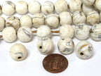 1 Bead - Ethnic tibetan Nepal natural naga conch shell chank beads - CH069