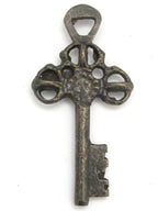 1 Pendant - Large antiqued finish Brass Key pendant - CP060