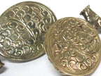 1 Pendant - Large Tibetan antiqued silver color green Buddha pendant with Lotus flower carving - PM336M