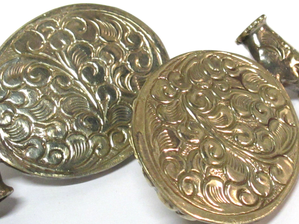 1 Pendant - Large Tibetan antiqued silver color green Buddha pendant with Lotus flower carving - PM336M