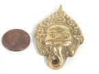 Ganesha Pendant - Shri Ganesha hindu lord Ganesha brass pendant jewelry supply Ganpati Ganeshji Ganesh solid brass pendent Nepal - CP141