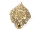 Ganesha Pendant - Shri Ganesha hindu lord Ganesha brass pendant jewelry supply Ganpati Ganeshji Ganesh solid brass pendent Nepal - CP141