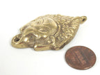 Ganesha Pendant - Shri Ganesha hindu lord Ganesha brass pendant jewelry supply Ganpati Ganeshji Ganesh solid brass pendent Nepal - CP141