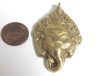 Ganesha Pendant - Shri Ganesha hindu lord Ganesha brass pendant jewelry supply Ganpati Ganeshji Ganesh solid brass pendent Nepal - CP141