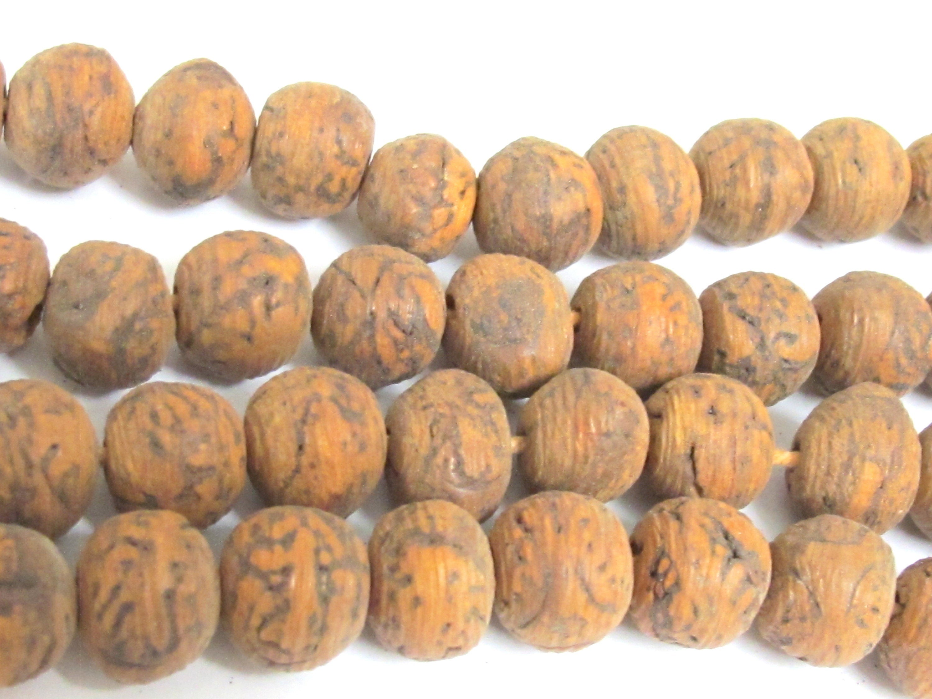 10 Beads - Large size bodhi seed beads from Nepal- NB008