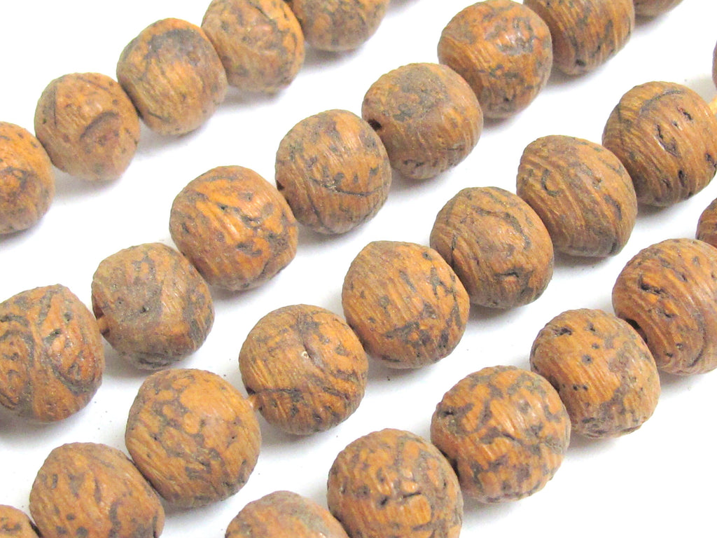 10 Beads - Large size bodhi seed beads from Nepal- NB008