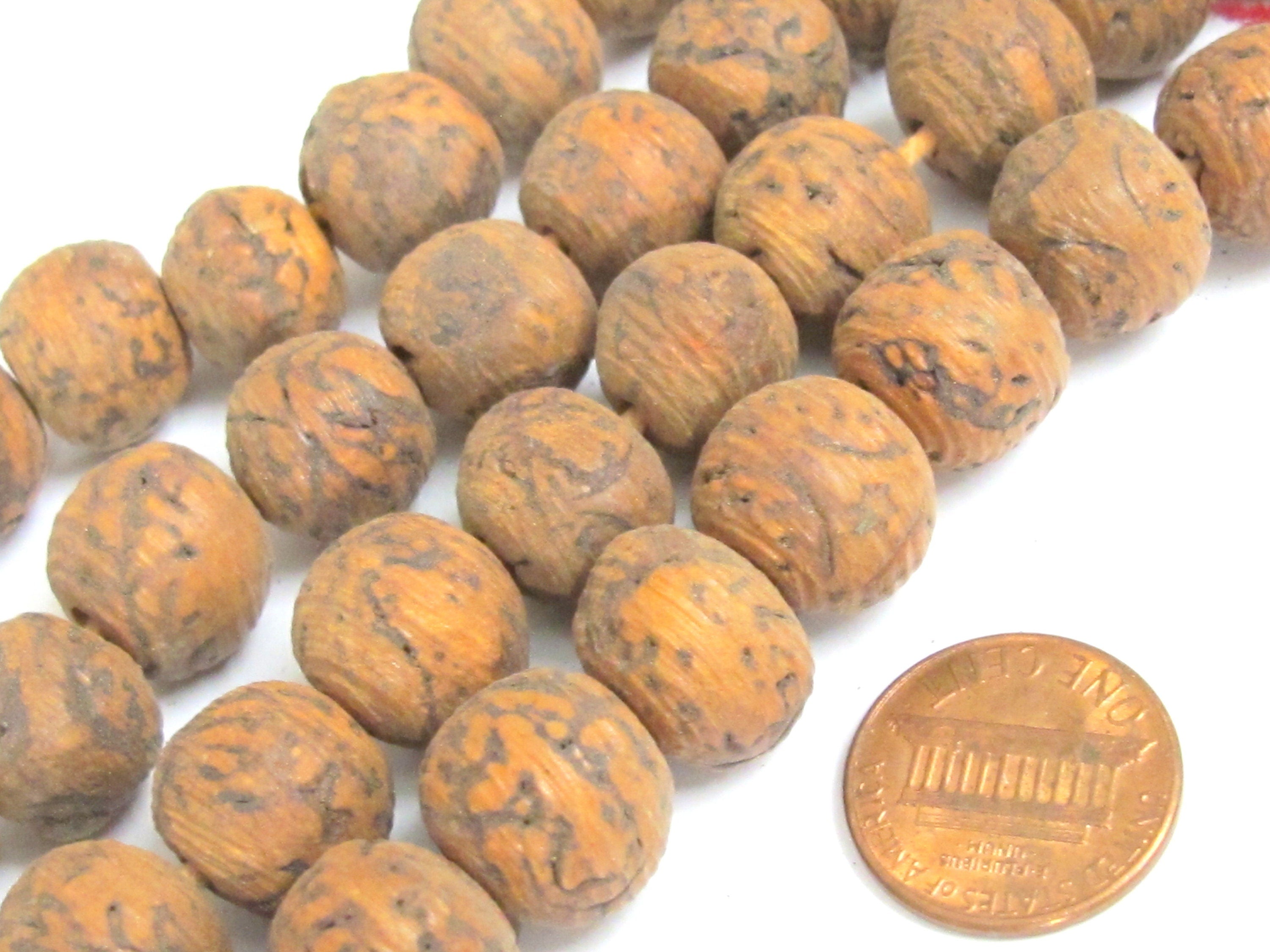 10 Beads - Large size bodhi seed beads from Nepal- NB008