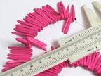 1 strand -Pink coconut sticks Full Strand 15 inches - 100 plus sticks - NB001s
