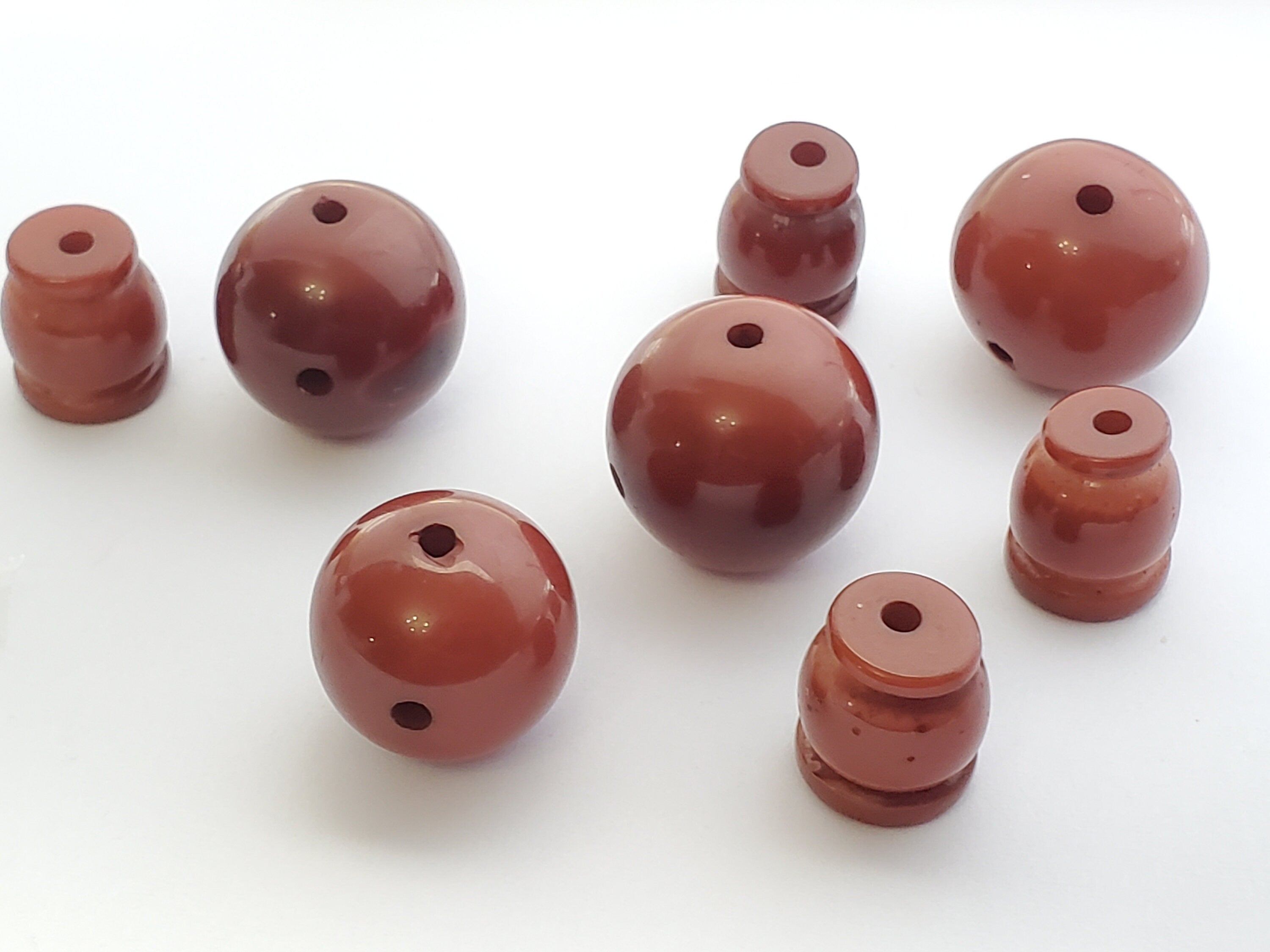 1 Guru bead - Large round 18 -19 mm recycled cattle bone horn Tibetan Guru bead 3 hole bead with column bead - GB079G