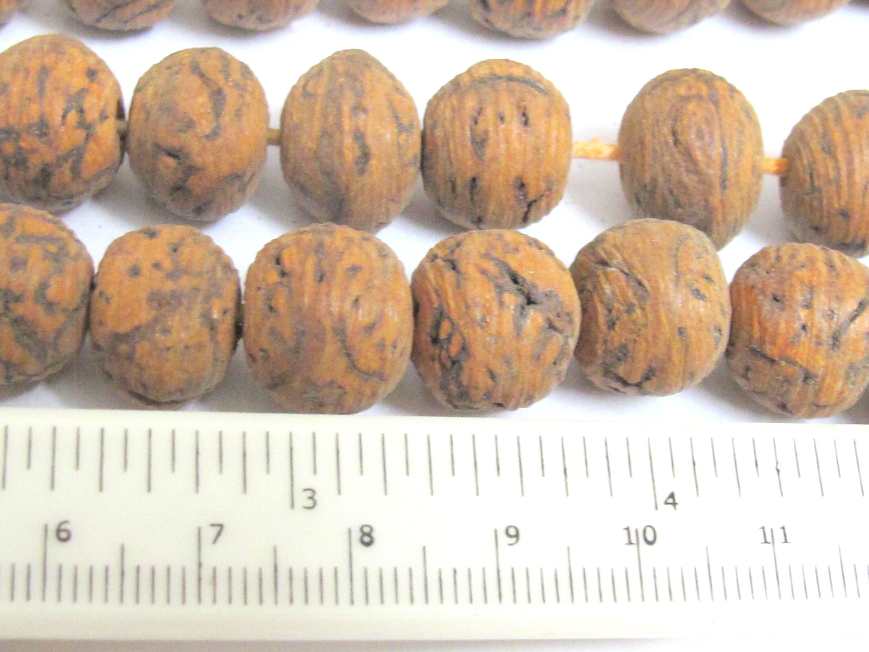 10 Beads - Large size bodhi seed beads from Nepal- NB008