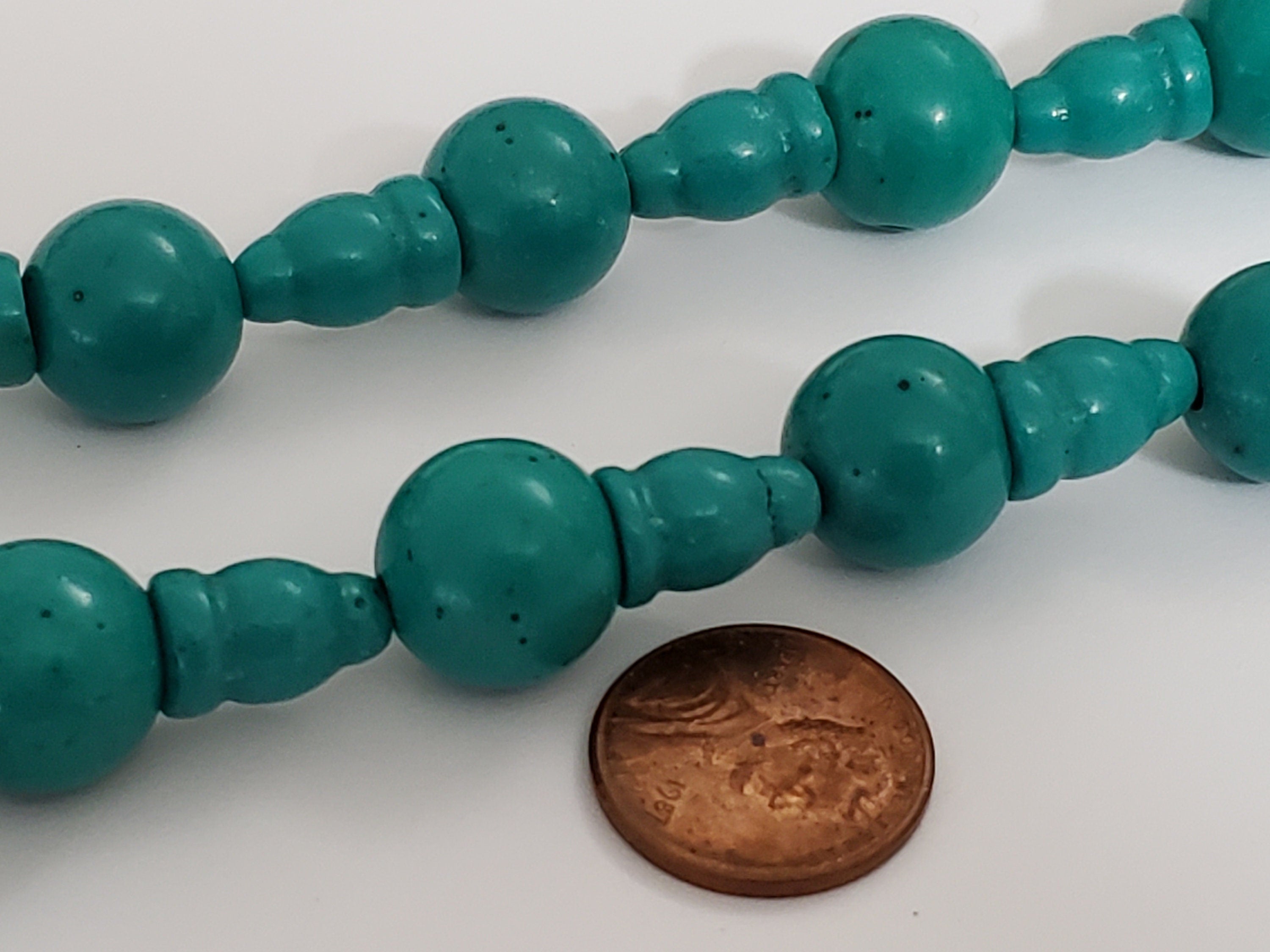 3 Guru Bead sets- 3 hole Guru bead howlite with column Bead set 14 mm - GB073