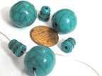 1 Guru Bead - 17-18 mm Tibetan crackle resin Guru bead with column bead T drilled bead t hole mala making bead Nepal - GB075A