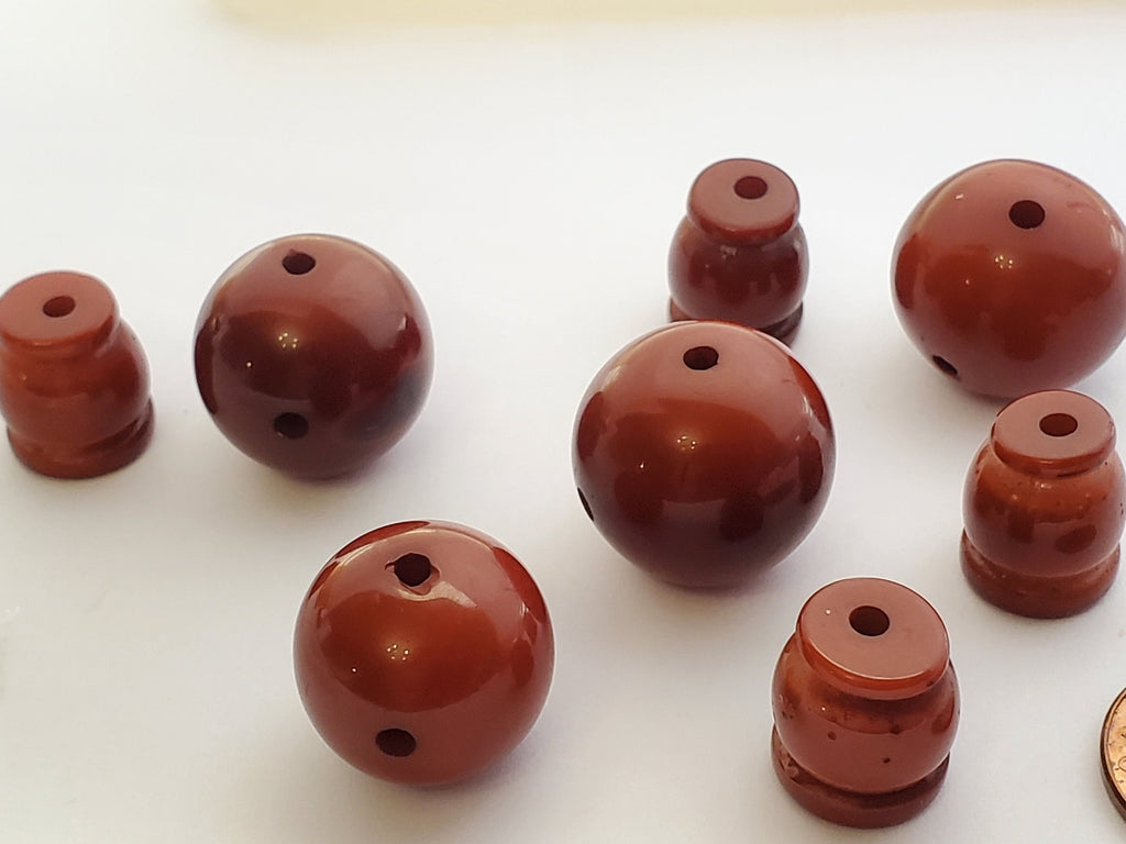 1 Guru bead - Large round 18 -19 mm recycled cattle bone horn Tibetan Guru bead 3 hole bead with column bead - GB079G