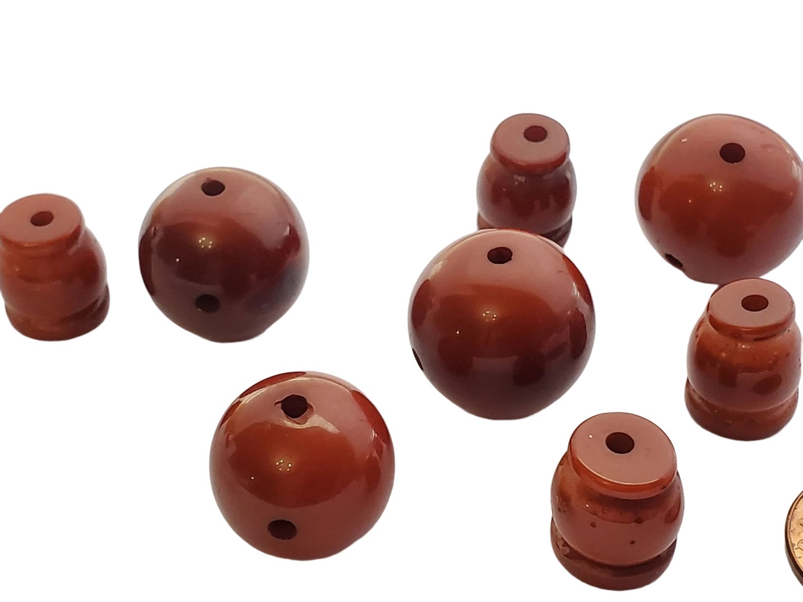 1 Guru bead - Large round 18 -19 mm recycled cattle bone horn Tibetan Guru bead 3 hole bead with column bead - GB079G