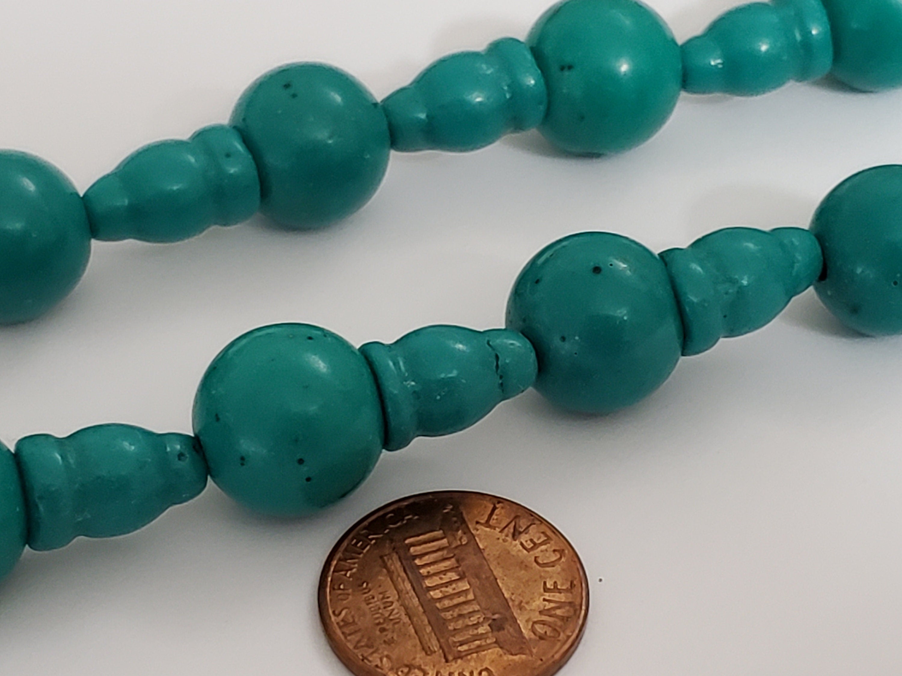 3 Guru Bead sets- 3 hole Guru bead howlite with column Bead set 14 mm - GB073