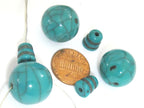 1 Guru Bead - 17-18 mm Tibetan crackle resin Guru bead with column bead T drilled bead t hole mala making bead Nepal - GB075A