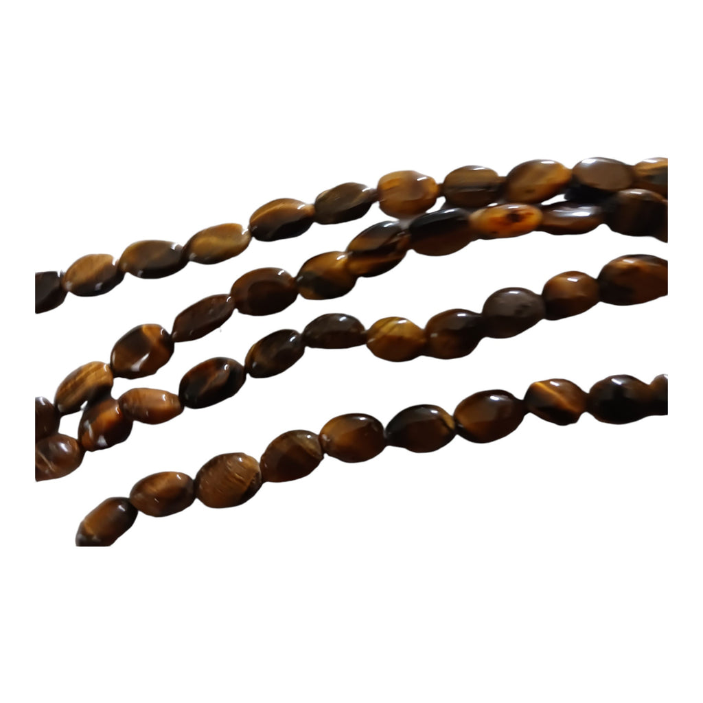 Tigers eye himalayan gemstone beads from Nepal Full Strand 16 inches - GM424B