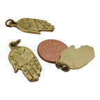 1 Pendant - Small Petite size Tibetan brass hand Pendant from Nepal - CP026H