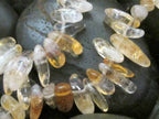 1 full strand of Citrine Lemon quartz beads stock nugget shape - GM007