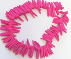 25 STICKS - Pink coconut bead sticks - NB001