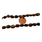 Tigers eye himalayan gemstone beads from Nepal Full Strand 16 inches - GM424B