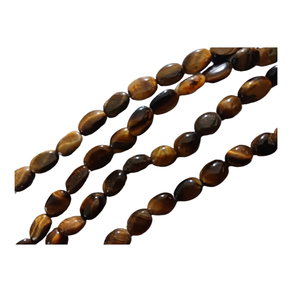 Tigers eye himalayan gemstone beads from Nepal Full Strand 16 inches - GM424B