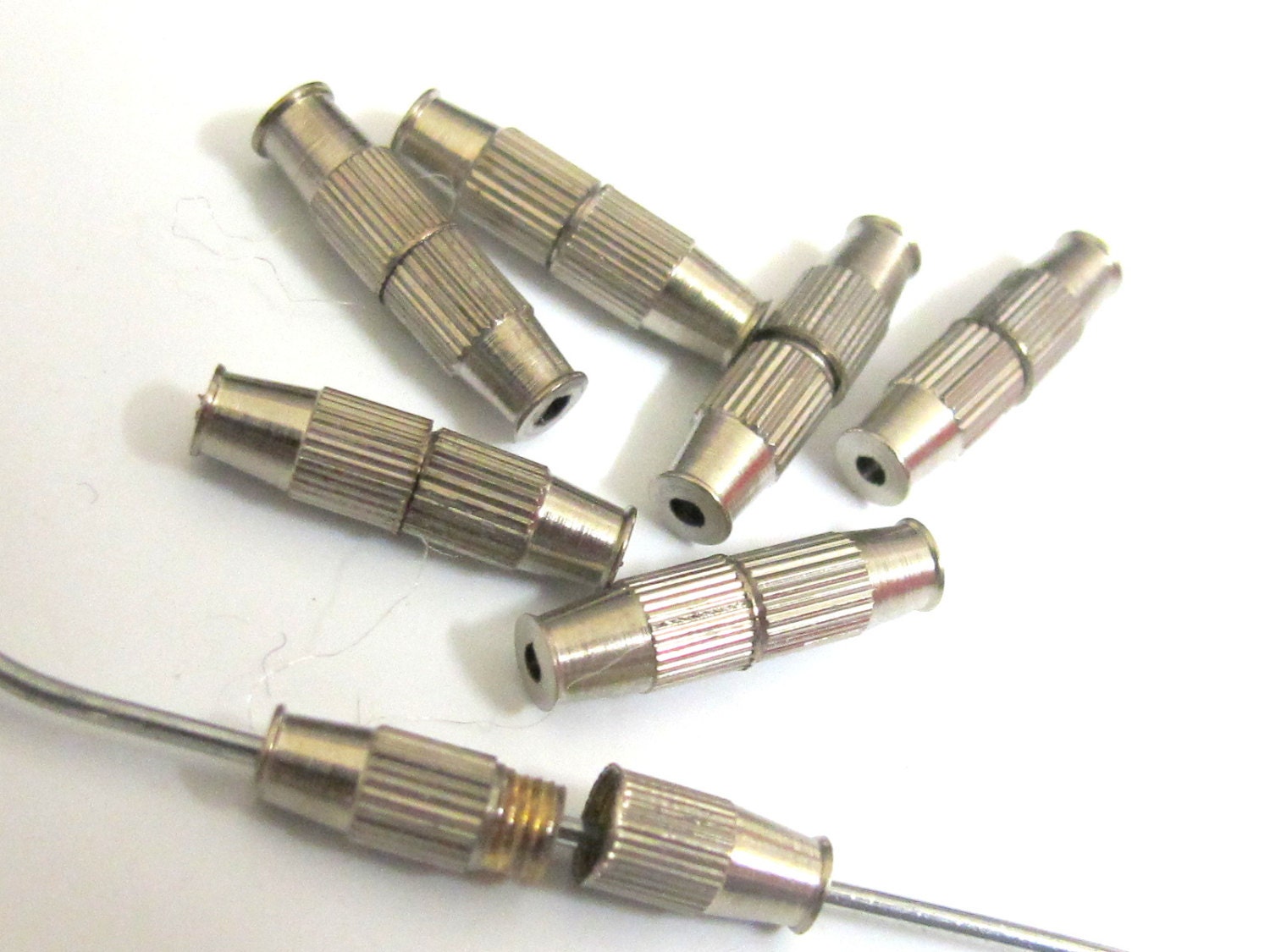 Barrel tube wire clasps - 5 pieces - 15 mm - BD223