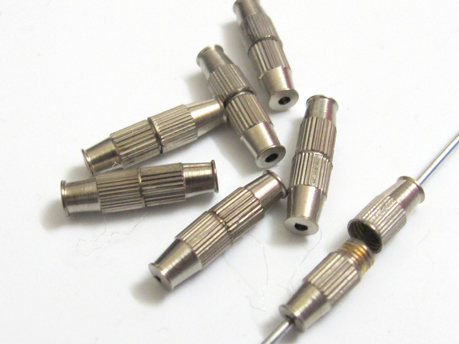 Barrel tube wire clasps - 5 pieces - 15 mm - BD223