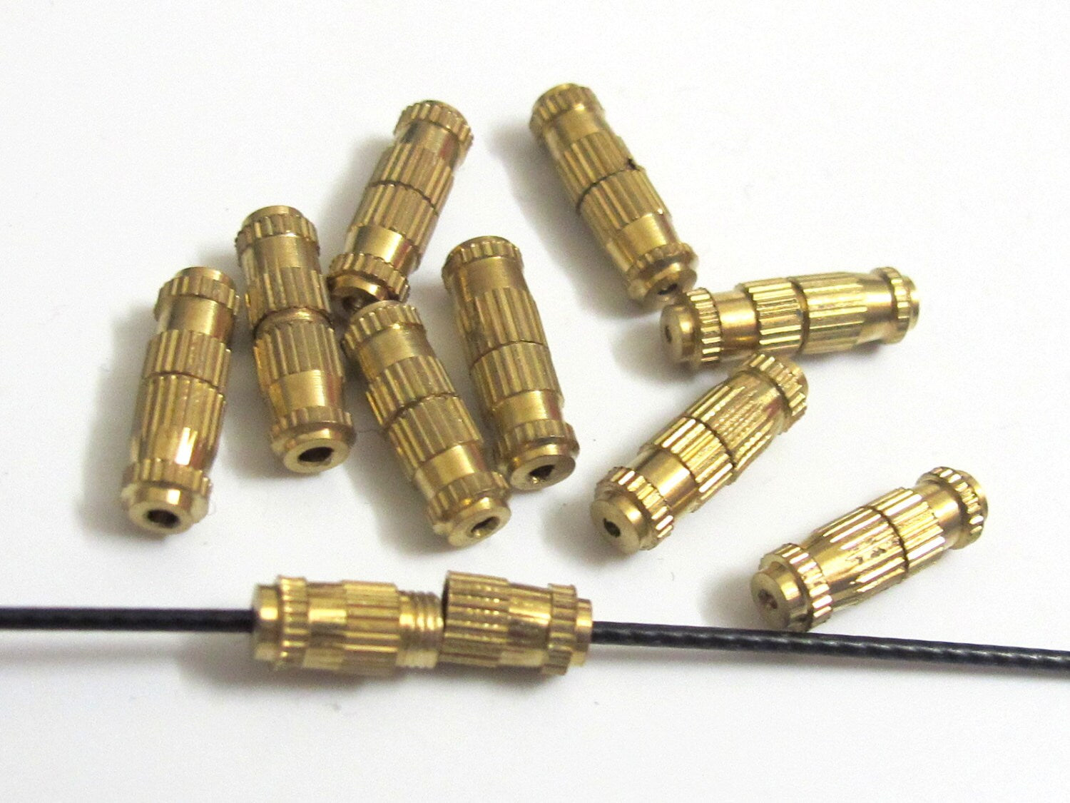 Barrel tube wire clasps - 5 pieces - 13 mm - BD228
