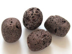 Large size barrel shape brown Lava beads - 2 beads - NB026