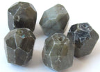 2 Beads-Large Labradorite faceted cut beads - GM044