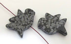 Carved Jasper bird gemstone beads - GM061 - 2 beads
