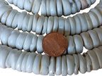 10 Beads - Tibetan Nepal Ethnic Naga conch shell flat disc beads 15-16 mm size - CH080