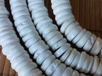 10 Beads - Tibetan Nepal Ethnic Naga conch shell flat disc beads 15-16 mm size - CH080