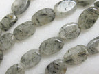 10 Beads - Rutilated quartz small oval shape beads from Nepal - GM077