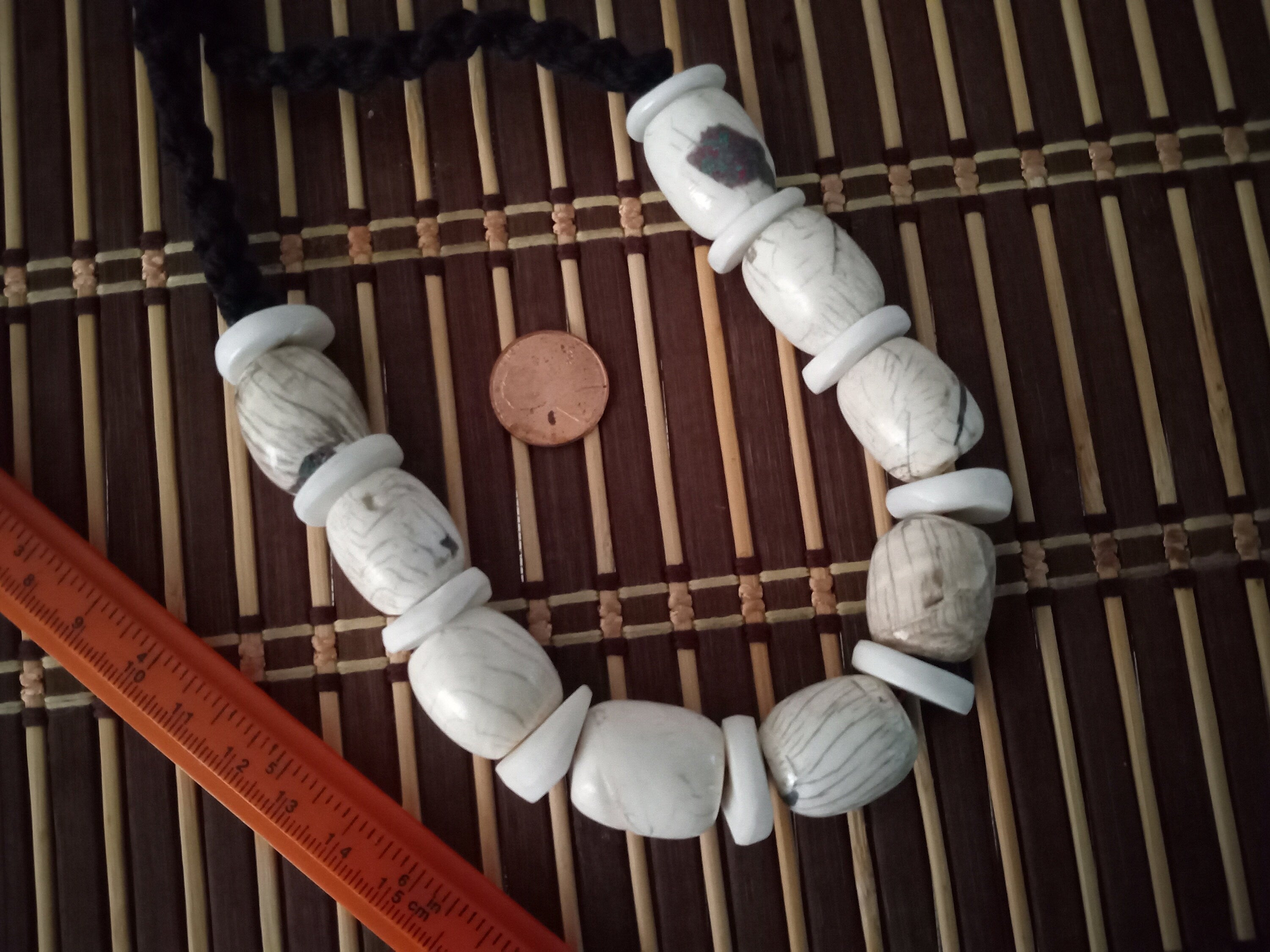 Nepal ethnic naga conch shell bead strand rustic beads barrel shape and disc shape nepalese tribal inlaid shell beads STR006F