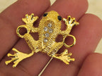 Double bail frog connector charm link gold tone - 1 piece - BD333