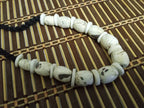 Nepal ethnic naga conch shell bead strand rustic beads barrel shape and disc shape nepalese tribal inlaid shell beads STR006O