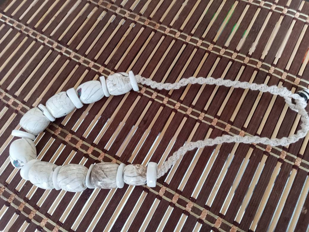 Nepal ethnic naga conch shell bead strand rustic beads barrel shape and disc shape nepalese tribal inlaid shell beads STR006V