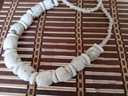 Nepal ethnic naga conch shell bead strand rustic beads barrel shape and disc shape nepalese tribal inlaid shell beads STR006W
