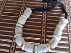 Nepal ethnic naga conch shell bead strand rustic beads barrel shape and disc shape nepalese tribal inlaid shell beads STR006X