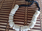 Nepal ethnic naga conch shell bead strand rustic beads barrel shape and disc shape nepalese tribal inlaid shell beads STR006X