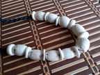 Nepal ethnic naga conch shell bead strand rustic beads barrel shape and disc shape nepalese tribal inlaid shell beads STR006AA