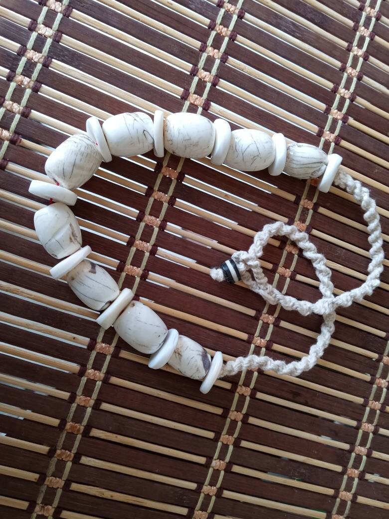 Nepal ethnic naga conch shell bead strand rustic beads barrel shape and disc shape nepalese tribal inlaid shell beads STR006AB