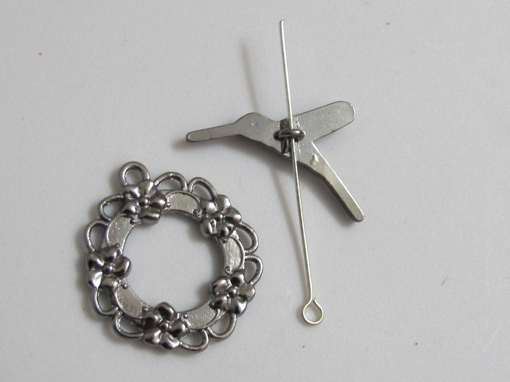 Humming bird toggle clasp - 1 set - BD346