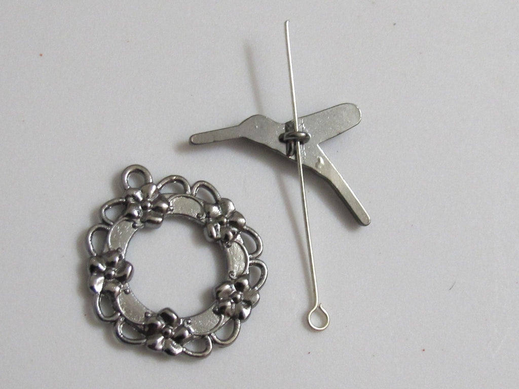 Humming bird toggle clasp - 1 set - BD346