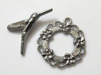 Humming bird toggle clasp - 1 set - BD346