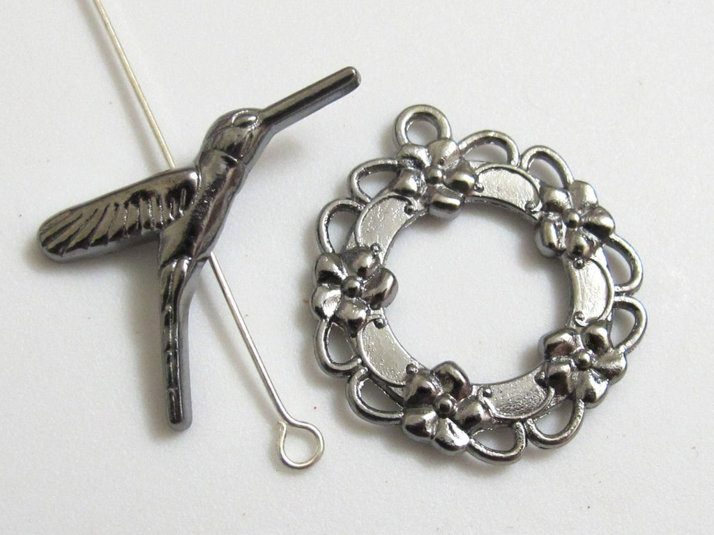 Humming bird toggle clasp - 1 set - BD346