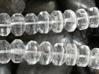 10 beads - Rondelle quartz gemstone beads - GM140