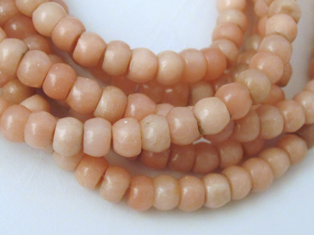 10 Beads - Small tiny size Pink opal rondelle beads 6 mm - GM152A